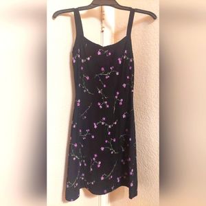 PS Floral Cherry Blossom Vintage 90s Y2k Spaghetti Strap Mini Dress